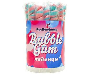 Леденец "Спираль Bubble Gum" 20 гр х 50 шт Русконфета (Россия)